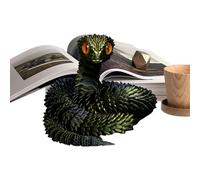 Modèle De Serpent Articulé - Ornement D'animaux 3D, Figure De Reptile Articulée Flexible, Jouet De Bureau En Segments, Affichage De Serpent Réaliste, Sculpture De Jeu De Collection |