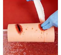 Modèle de simulateur de lacération, entraînement à l'emballage des plaies, kit d'arrêt de saignement, modèle de suture de premiers secours, réutilisable pour perceuse blessure