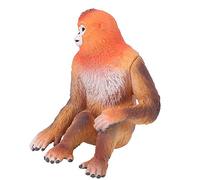 Modèle de Simulation de Singe doré pour Aide Pédagogique, Jouet de Décoration en PVC Durable pour Enfants et Amateurs, 3 X 2,7 X 3,5 Pouces, Parfait pour la Maison (Singe doré)