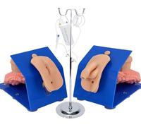 Modèle de soins de santé urétral, simulateur de lavement de cathétérisme masculin ou féminin, mannequin de cathétérisme génital portable interne et externe for les outils pédagogiques de formation des