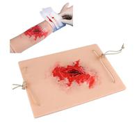 ModèLe De Soins des Plaies d'urgence SimuléS - Module De Peau Portable en Silicone pour La Simulation De Plaies Traumatiques Et La Pratique des Premiers Secours