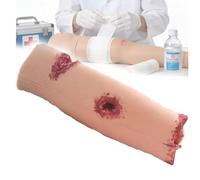 Modèle de soins des plaies, simulation de lacération, kit suture dressing | Modèle de soins des plaies, simulation de lacération mollet, kit dressing & suture, fausse plaie, cours de médecine infirmier