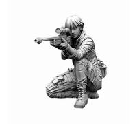 Modèle De Soldat Sniper En Résine Blanc, 1/35 50mm, Kits De Résine Non Assemblés, À Assembler Soi-Même, Modèle De Jouet A-116