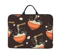 Modèle de Soupe de Nouilles Ramen,Housse pour Ordinateur Portable 14 Pouces, Sacoche pour Ordinateur Portable, Mallette avec poignée
