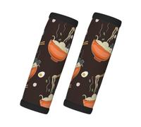 Modèle de soupe de nouilles ramen, Lot de 2 protections pour poignées de valise, housses de poignée souples et confortables, étiquette à bagages