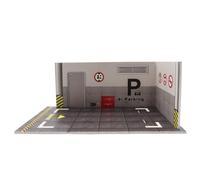 Modèle de stationnement - Affichage du Garage de Voiture - Modèle de Voiture Diorama Parking Lot | PVC Scream STADER SURGRAD Scene | Affichage du modèle de Garage de véhicule de 25 cm pour la Collect