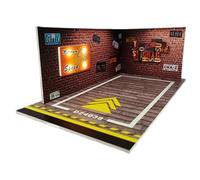 Modèle de stationnement - Modèle de stationnement, voiture à collectionner de voitures Garage | Modèle de stationnement à échelle 1:24 avec lumière LED, jeu de