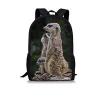 Modèle de Suricate mammifère Mignon Sac a Dos Ecole,Cartable,Cartable garçon,Cartable Femme,Sac Voyage,Sac Enfant