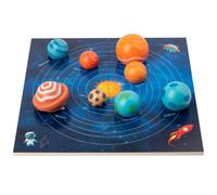 Modèle de système Solaire, Planche de modèle système Solaire, pour Enfants 36 Mois et Plus avec modèles planètes 3D et Instructions, Jouet Montessori, Jouets éducatifs pour garçons Fille