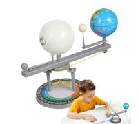 Modèle de système solaire Toys - Kit éducatif Earth Sun Moon - Outil d'enseignement astronomique - Science interactive avec lumière pour les , apprentissage en classe, école à la maison, démons