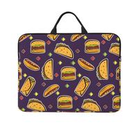Modèle de Taco, Hamburger, Hot-Dog,Housse pour Ordinateur Portable 14 Pouces, Sacoche pour Ordinateur Portable, Mallette avec poignée