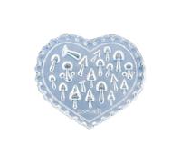 Modèle De Tampon D'ongles Créatif En Silicone Pour Feuilles Cœur Champignons Moule Facile À Nettoyer Moule D'estampage Réutilisable