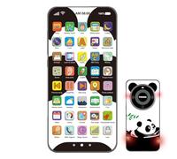 Modèle De Téléphone Faux | Téléphone Portable avec Écran Tactile pour Jeux Éducatifs, avec Écran Tactile Lumières Et Chargement Du Contenu Didactique