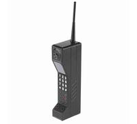 Modèle de téléphone Portable en Brique à l'ancienne, Ornement téléphone Portable en Brique rétro modèle Vintage, Accessoires photographiques Simulation, Ornements stylisés (Noire)