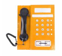 Modèle de téléphone rétro, Simulation de téléphone Vintage, téléphone de Bureau Ancien et décoratif avec Structure en Fer pour la décoration du Domicile et du Bureau, Accessoires (Jaune)