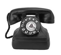 Modèle de téléphone rétro - Statuette décorative en résine, réplique Artisanale d'un téléphone Vintage à Cadran Rotatif - Ornement Antique Fait Main pour la Maison, café-Bar, (-13)