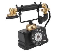 Modèle de Téléphone Rotatif Vintage Fait à la Main en Résine, Décoration Rétro, Cadeau pour Amis, Collègues et Personnes âgées pour la Décoration de la Maison et du Bureau (-14)