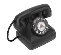 Modèle de Téléphone Rotatif Vintage Fait à la Main en Résine, Décoration Rétro, Cadeau pour Amis, Collègues et Personnes âgées pour la Décoration de la Maison et du Bureau (-13)