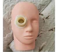 Modèle de tête de formation à l'énu tion de l'œil humain en silicone | Mannequin de pratique chirurgicale orbitale à douille oculaire amovible for l'enseignement de l'ophtalmologie des étudiants