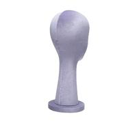 Ｚｉａｌｏｆｉ Modèle de Tête de Maniquí, Support de Perruque, étagère de Stockage Des Tapas Polyvalentes de Mode Portable, Support D'exposition HAT, Crème Violet