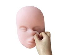 Modèle de tête pour la formation professionnelle Mannequin facial en silicone, pour la formation professionnelle des étudiants en médecine, des esthéticiennes, etc.