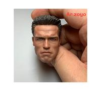 Modèle de tête sculpté Arnold Schwarzenegger Terminator 2 T800 pour figurine d'action TBLeague de 12 pouces, 1/6