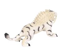 Modèle de Tigre Blanc Simulation Figurine Animale en Plastique Ornement pour Enfants Jouet Éducatif, Mini Figurine de Tigre de Simulation Haute pour Décoration de Bibliothèque pour Enfants