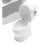 Modèle de toilette miniature - Décoration de toilette réaliste pour maison de - Petite toilette avec son fluide, Outils de scène de salle de bain d'une maison de , Accès