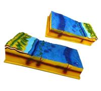 Modèle de topographie des fonds marins, modèle tectonique des plaques 3D,