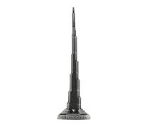 Modèle de Tour Burj Khalifa en Alliage Gris Exquis, décoration de bâtiment Miniature de Dubaï pour la Maison, Le Bureau et Les espaces commerciaux (22cm/8,66 Pouces)