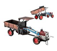 Modèle de Tracteur - Jouet pour Tracteur Manuel en 1:24, Musical De Style Rétro Collection Détaillée | Décoration D'exposition de la Maison Étagère pour Bureau Cadeau de C