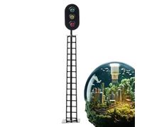Modèle de trafic Jouets - Simulation éducative Modèle de train de feux de circulation | Construction de jeu, table et décoration de scène construits à la main, jouet de lumière