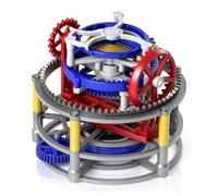 Modèle De Transmission À Engrenages De Tourbillon Triaxial Imprimé en 3D, Kit De Composants pour Modèle De Tourbillon Triaxial, Matériau Pet, pour l'enseignement des Sciences