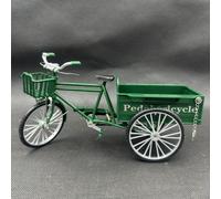Modèle De Tricycle En Alliage,Modèle De Vélo Rétro Moulé Sous Pression En Métal,Tricycles De Fret Simulés Classiques,Collection De Modèles Gif - Type Green-A