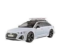 Modèle de Véhicule à L’échelle 1/18 for Audi RS6 Avant Miniature en Alliage Statique Moulé sous Pression Modèle De Voiture Étagère Ornements Décoration Véhicules à Moteur(White)