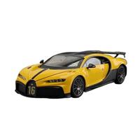Modèle de Véhicule à L’échelle 1:18 for Bugatti Chiron Pur Sport Simulation Alliage Métal Moulé sous Pression Modèle Voiture À La Maison Ornements Créatifs Véhicules à Moteur(Yellow)