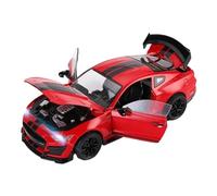 Modèle de Véhicule à L’échelle 1:18 for Ford Mustang GT500 Mini Simulation Alliage Modèle De Voiture Exquis Salon Ornements Décoration Véhicules à Moteur(Red)