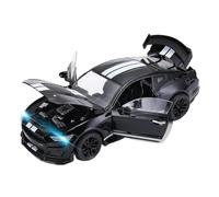 Modèle de Véhicule à L’échelle 1:18 for Ford Mustang GT500 Mini Simulation Alliage Modèle De Voiture Exquis Salon Ornements Décoration Véhicules à Moteur(Black)