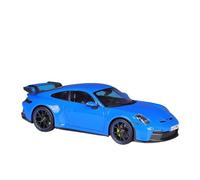 Modèle de Véhicule à L’échelle 1:18 for Porsche 911 GT3 2022 Mini Simulation Statique Modèle De Voiture en Alliage Moulage en Métal Ornements Décoration Véhicules à Moteur(Blue)