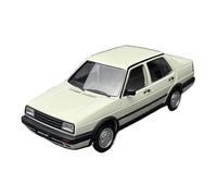 Modèle de Véhicule à L’échelle 1:18 for Volkswagen Jetta GT MK2 Miniature Modèle De Voiture en Alliage Simulé Ornements Exquis Collection D'affichage Véhicules à Moteur(White)