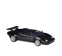 Modèle de Véhicule à L’échelle 1:24 for Lamborghini Countach LP5000S Maquette Voiture en Alliage Moulé sous Pression À L'échelle Statique Décoration D'étagère Véhicules à Moteur(Black)