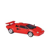 Modèle de Véhicule à L’échelle 1:24 for Lamborghini Countach LP5000S Maquette Voiture en Alliage Moulé sous Pression À L'échelle Statique Décoration D'étagère Véhicules à Moteur(Red)