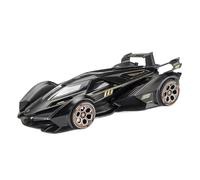 Modèle de Véhicule à L’échelle 1:24 for Lamborghini V12 GT Mini Échelle Statique en Alliage Moulé sous Pression Modèle Voiture Ornements Bureau Décoration Véhicules à Moteur(Black)