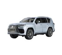 Modèle de Véhicule à L’échelle 1:24 for Lexus LX600 Mini Simulation Alliage Modèle De Voiture Exquis Tout-Terrain Véhicule Ornements Décoration Véhicules à Moteur(Silver)