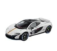 Modèle de Véhicule à L’échelle 1/24 for McLaren P1 GTR Mini Simulation Alliage Modèle De Voiture Moulé sous Pression Modèle De Voiture Décoration Ornements Véhicules à Moteur(White)