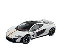 Modèle de Véhicule à L’échelle 1/24 for McLaren P1 GTR Mini Statique en Alliage De Zinc Moulé sous Pression Modèle De Voiture Étagère Ornements Décoration Véhicules à Moteur(White)