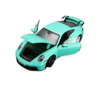 Modèle de Véhicule à L’échelle 1/24 for Porsche 911 GT3 RS Mini Échelle Statique en Alliage Zinc Modèle Voiture De Luxe Ornements D'étagère Décoration Véhicules à Moteur(Blue)