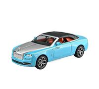Modèle de Véhicule à L’échelle 1:24 for Rolls Royce Dawn Mini Échelle Statique Alliage Métal Moulé sous Pression Modèle Voiture Bibliothèque Ornements Véhicules à Moteur(Blue)