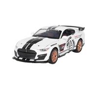 Modèle de Véhicule à L’échelle 1:32 for Ford Mustang Viper GT500 Échelle Statique en Alliage Moulé sous Pression Modèle Maison Décoration Voiture Ornements Véhicules à Moteur(White)