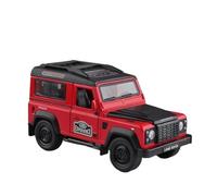 Modèle de Véhicule à L’échelle 1:32 for Land Rover Defender SUV Mini Simulation en Alliage De Zinc Modèle Voiture Exquis Ornements Bibliothèque Décoration Véhicules à Moteur(Red)